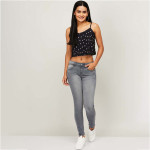 Women Stonewashed Super Skinny Fit Jeans