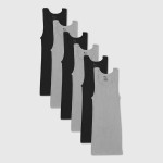Men's Tank Top Dyed A-Shirt - Gray/Black