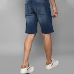 Cotton Blend Men's Slim Fit Blue Formal Pants
